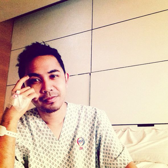 hafiz hamidun masuk hospital