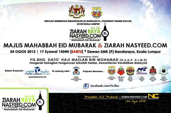 Majlis Mahabbah Eid Mubarak dan Ziarah Nasyeed.Com