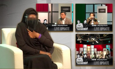 Wan Kamaruddin dan Hazeman Huzir bersama Kak Ida dalam DENGAR, TV Alhijrah. Kredit: TV Alhijrah, Alhijrah News.